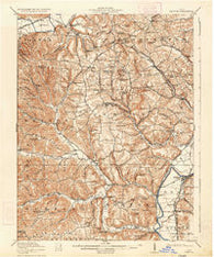 Piketon Ohio Historical topographic map, 1:62500 scale, 15 X 15 Minute, Year 1917