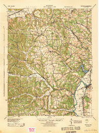 Piketon Ohio Historical topographic map, 1:62500 scale, 15 X 15 Minute, Year 1944