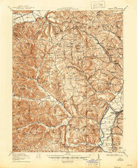 Piketon Ohio Historical topographic map, 1:62500 scale, 15 X 15 Minute, Year 1917
