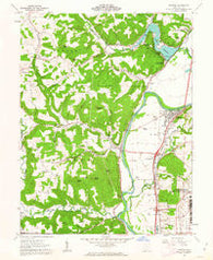 Piketon Ohio Historical topographic map, 1:24000 scale, 7.5 X 7.5 Minute, Year 1961