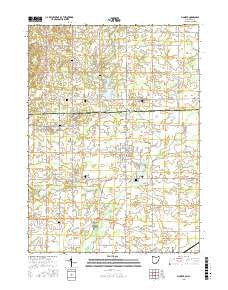 Pioneer Ohio Current topographic map, 1:24000 scale, 7.5 X 7.5 Minute, Year 2016