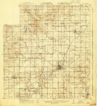 Pioneer Ohio Historical topographic map, 1:62500 scale, 15 X 15 Minute, Year 1914
