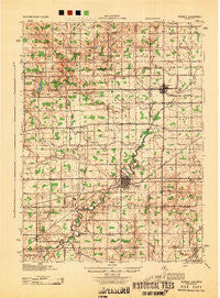 Pioneer Ohio Historical topographic map, 1:62500 scale, 15 X 15 Minute, Year 1944