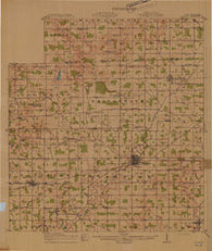 Pioneer Ohio Historical topographic map, 1:62500 scale, 15 X 15 Minute, Year 1914