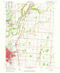 Piqua East Ohio Historical topographic map, 1:24000 scale, 7.5 X 7.5 Minute, Year 1961