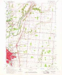 Piqua East Ohio Historical topographic map, 1:24000 scale, 7.5 X 7.5 Minute, Year 1961