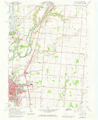 Piqua East Ohio Historical topographic map, 1:24000 scale, 7.5 X 7.5 Minute, Year 1961