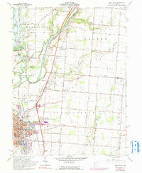 Piqua East Ohio Historical topographic map, 1:24000 scale, 7.5 X 7.5 Minute, Year 1961