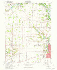 Piqua West Ohio Historical topographic map, 1:24000 scale, 7.5 X 7.5 Minute, Year 1961