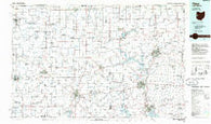 Piqua Ohio Historical topographic map, 1:100000 scale, 30 X 60 Minute, Year 1986