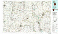 Piqua Ohio Historical topographic map, 1:100000 scale, 30 X 60 Minute, Year 1986