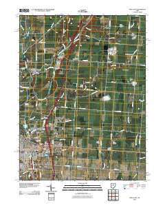 Piqua East Ohio Historical topographic map, 1:24000 scale, 7.5 X 7.5 Minute, Year 2010