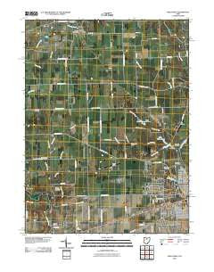 Piqua West Ohio Historical topographic map, 1:24000 scale, 7.5 X 7.5 Minute, Year 2010