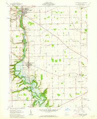 Pleasant Hill Ohio Historical topographic map, 1:24000 scale, 7.5 X 7.5 Minute, Year 1961