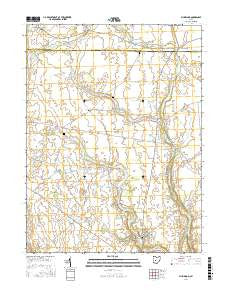 Plumwood Ohio Current topographic map, 1:24000 scale, 7.5 X 7.5 Minute, Year 2016
