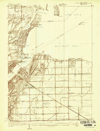 Point Place Ohio Historical topographic map, 1:24000 scale, 7.5 X 7.5 Minute, Year 1934