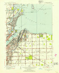 Point Place Ohio Historical topographic map, 1:24000 scale, 7.5 X 7.5 Minute, Year 1952