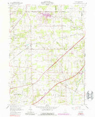 Polk Ohio Historical topographic map, 1:24000 scale, 7.5 X 7.5 Minute, Year 1961