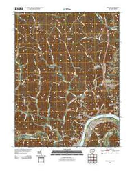 Pomeroy Ohio Historical topographic map, 1:24000 scale, 7.5 X 7.5 Minute, Year 2011