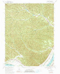 Pond Run Ohio Historical topographic map, 1:24000 scale, 7.5 X 7.5 Minute, Year 1967