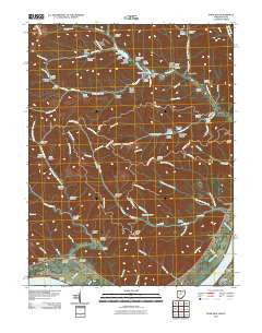 Pond Run Ohio Historical topographic map, 1:24000 scale, 7.5 X 7.5 Minute, Year 2010