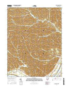 Pond Run Ohio Current topographic map, 1:24000 scale, 7.5 X 7.5 Minute, Year 2016