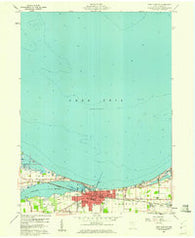 Port Clinton Ohio Historical topographic map, 1:24000 scale, 7.5 X 7.5 Minute, Year 1959