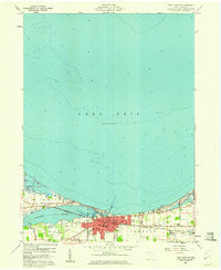 Port Clinton Ohio Historical topographic map, 1:24000 scale, 7.5 X 7.5 Minute, Year 1959
