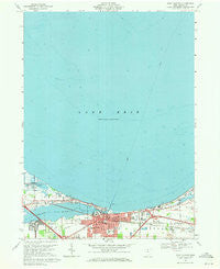 Port Clinton Ohio Historical topographic map, 1:24000 scale, 7.5 X 7.5 Minute, Year 1969