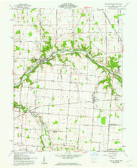 Port Jefferson Ohio Historical topographic map, 1:24000 scale, 7.5 X 7.5 Minute, Year 1961