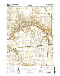 Port Jefferson Ohio Current topographic map, 1:24000 scale, 7.5 X 7.5 Minute, Year 2016