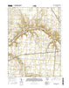 Port Jefferson Ohio Current topographic map, 1:24000 scale, 7.5 X 7.5 Minute, Year 2016
