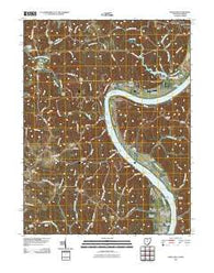 Portland Ohio Historical topographic map, 1:24000 scale, 7.5 X 7.5 Minute, Year 2010
