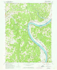 Portland Ohio Historical topographic map, 1:24000 scale, 7.5 X 7.5 Minute, Year 1960