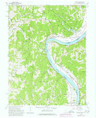 Portland Ohio Historical topographic map, 1:24000 scale, 7.5 X 7.5 Minute, Year 1960