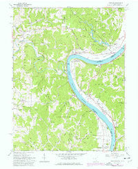 Portland Ohio Historical topographic map, 1:24000 scale, 7.5 X 7.5 Minute, Year 1960