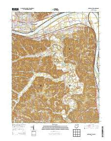 Portsmouth Ohio Historical topographic map, 1:24000 scale, 7.5 X 7.5 Minute, Year 2013