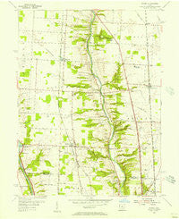 Powell Ohio Historical topographic map, 1:24000 scale, 7.5 X 7.5 Minute, Year 1955
