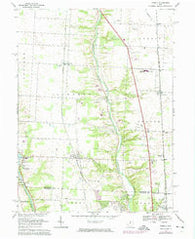 Powell Ohio Historical topographic map, 1:24000 scale, 7.5 X 7.5 Minute, Year 1967