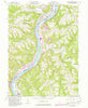 Powhatan Point Ohio Historical topographic map, 1:24000 scale, 7.5 X 7.5 Minute, Year 1960