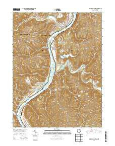 Powhatan Point Ohio Historical topographic map, 1:24000 scale, 7.5 X 7.5 Minute, Year 2013