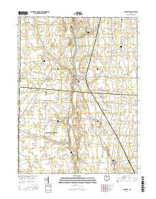 Prospect Ohio Current topographic map, 1:24000 scale, 7.5 X 7.5 Minute, Year 2016