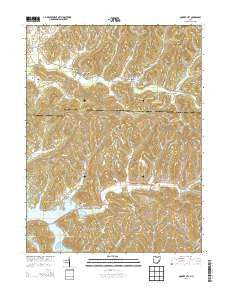 Quaker City Ohio Historical topographic map, 1:24000 scale, 7.5 X 7.5 Minute, Year 2013