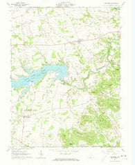 Rainsboro Ohio Historical topographic map, 1:24000 scale, 7.5 X 7.5 Minute, Year 1961