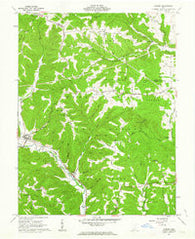Rarden Ohio Historical topographic map, 1:24000 scale, 7.5 X 7.5 Minute, Year 1961