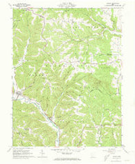 Rarden Ohio Historical topographic map, 1:24000 scale, 7.5 X 7.5 Minute, Year 1961
