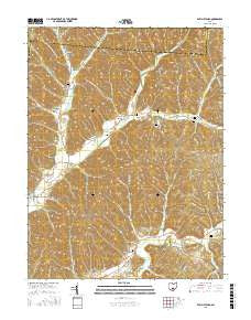 Ratcliffburg Ohio Current topographic map, 1:24000 scale, 7.5 X 7.5 Minute, Year 2016