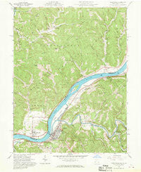 Raven Rock West Virginia Historical topographic map, 1:24000 scale, 7.5 X 7.5 Minute, Year 1961