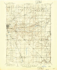Ravenna Ohio Historical topographic map, 1:62500 scale, 15 X 15 Minute, Year 1908