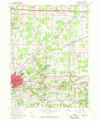 Ravenna Ohio Historical topographic map, 1:24000 scale, 7.5 X 7.5 Minute, Year 1960